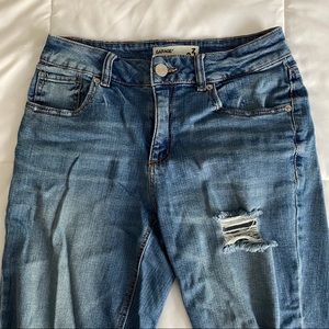 garage distressed boyfriend jeans
